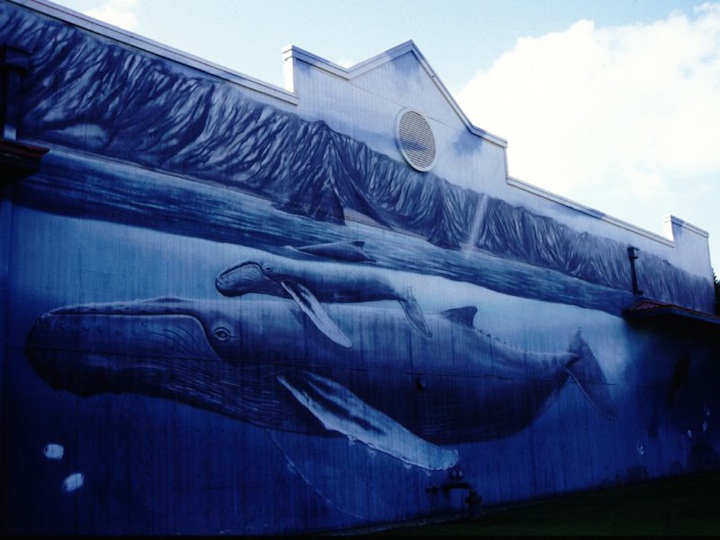 Humpback whale painting