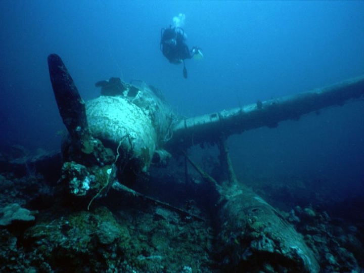 Seaplane wreck WWII